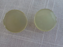 White/Ivory Iridescent 1 loop Vintage Buttons (#3789) - £7.07 GBP