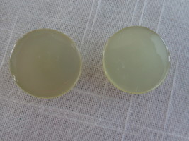 White/Ivory Iridescent 1 loop Vintage Buttons (#3789) - $8.99