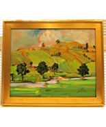 Original David Gross Signed and Framed Landscape Painting Titled Green C... - €2.984,41 EUR