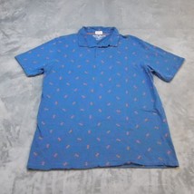 Michael Brandon Polo Shirt Mens XL Blue Casual Golf Golfing Rugby Pineapples - £13.95 GBP