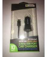 CELLET High Powered Car Charger For Micro USB Devices, 2.1A, 5 Ft Cord, ... - £8.04 GBP