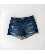 Rewash Girlfriend Distressed Denim Shorts Size 10 Blue Frayed Hem Casual - €11,56 EUR