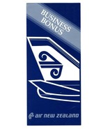 Air New Zealand 747 Schedule South Pacific Air Fare Business Bonus Broch... - £21.68 GBP
