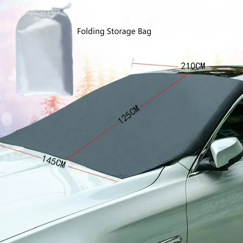 Automobile Magnetic Sunshade Cover Car Windshield Snow Sun Shade Waterproof - £11.62 GBP