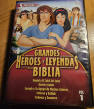 Grandes Heroes Y Leyendas De La Biblia Vol 1 Spanish Language Bible 2-DVD Set - £7.61 GBP