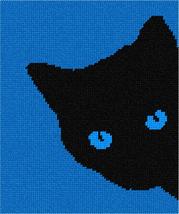 Pepita Needlepoint Canvas: Cat Around Corner Blues, 7&quot; x 8&quot; - £39.38 GBP+