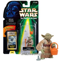 Yr 1998 Star Wars Power of The Force Figure YODA with Cane Stick and Boiling Pot - £27.48 GBP