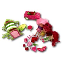 Hasbro Strawberry Shortcake Lot 5 includes 3 Dolls Car Wardrobe plus Accessories - $54.14