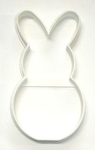 6x Peep Marshmallow Bunny Fondant Cutter Cupcake Topper 1.75 IN USA FD4156 - £5.49 GBP