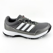 Adidas Tech Response 2.0 Gray Silver Metallic Mens Spike Golf Shoes EE9123 - $49.95