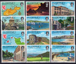 ZAYIX Alderney 1-12 MNH Maps Castles Harbors Scenic Views 092023SM79M - £3.67 GBP