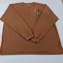 Carhartt K214 BRN Men's Brown Long Sleeve Graphic T-Shirt Hard At Work Size XL image 14