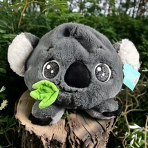 Hug Me Reversible Koala Stuffed Plush Toy NWT Dark Gray And Light Gray Flip Me  - £12.62 GBP