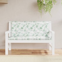  Garden Bench Cushion Set of 2 Leaf Pattern 100% polyester - $2,160.27 MXN