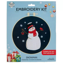 Needle Creations Embroidery Kit Snowman Christmas Decor 6in Finished NEW! - £9.17 GBP