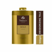 Yardley London Talcum Powder Gold Deodorizing Talc 100 grams pack 3.5oz Tin box - $10.49