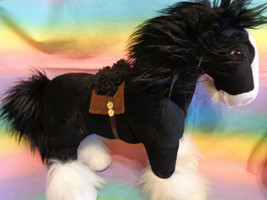 Disney Store Brave Merida Angus Black Clydesdale Horse Plush Large 15&quot; - $19.74