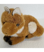 Vintage 1989 Dakin Baby Fox Plush Stuffed Animal Toy Laying Down Soft Cute - $14.94 CAD