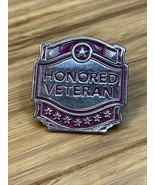 Vintage Honored Veteran Enamel Lapel Hat Pin Military Militaria KG JD - €6,86 EUR
