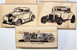 Vintage Cars New Mounted Rubber Stamp Father&#39;s Day Stamps - £15.63 GBP