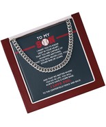 Custom Boys Baseball Necklace To My Son From Mom, to - £172.49 GBP