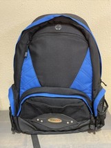 MOBILE EDGE Academic Backpack Laptop Bag Black &amp; Blue Notebook Carrying Case 15” - £21.35 GBP