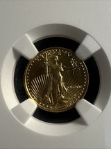 1990 $10 Gold Eagle MS69 Key Date NGC MS69 LOW MINTAGE - FIRST YEAR FRAC... - $490.05