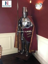 Medieval Crusader Full Suit of Templar Armor Halloween Costume - £794.08 GBP