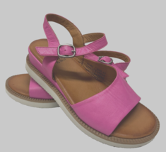 MIZ MOOZ WOMEN&#39;S STRAP  SANDALS HOT PINK 37EU / 7US  # A-41 - $39.95