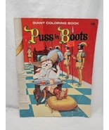 *16 Pages Used*1970s Puss In Boots Giant Coloring Book - $205.06 MXN
