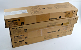 LOT OF 4  Sharp MX-50NTBA Black Toner For MX-4100N, MX-4101N, MX-5000N - $167.32
