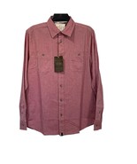 Weatherproof Vintage Chambray Long Sleeve Shirt Mens Small Garnet Red - $19.30