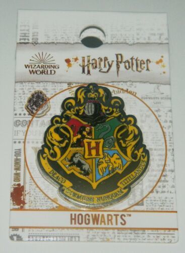 Harry Potter Hogwarts School Crest Logo Colored Metal Lapel Pin NEW UNUSED - £6.26 GBP