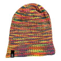 Forbuite Multicolor Knit Slouch Beanie Hat Unisex Soft Stretchy - $13.50