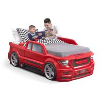 Step2 Roadster Toddler-to-Twin Bed, Crib to Twin Transition Race Car Bed... - $405.00+