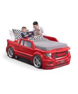 Step2 Roadster Toddler-to-Twin Bed, Crib to Twin Transition Race Car Bed... - $405.00+