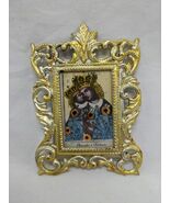 Polish Miniature Framed Picture Pamiqtka And Kalwarii 2&quot; X 3&quot; - $19.34 CAD