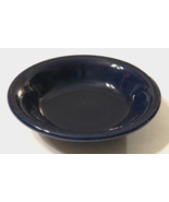 Fiesta Dark Blue HLC USA Vintage 80s Fruit Dessert Lead Free Bowl Retire... - $5.56