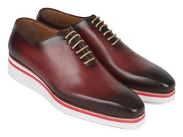 Paul Parkman Mens Shoes Oxfords Bordeaux Wholecut Leather Handmade 191-BRD - $329.99