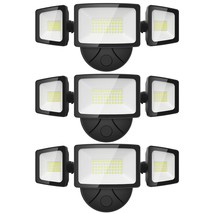 3 Packs 55W Flood Lights Outdoor, 5500Lm Super Bright Security Lights,Switch Con - £129.16 GBP