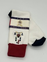 Vintage Tommy Hilfiger Dress Crew Socks Men&#39;s 10-13 Sailing Rowing Logo NOS - $18.70