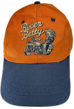 Betty Boop Sugar Loaf Biker Betty Motorcycle Club rust/blue canvas hook&amp;... - $12.80