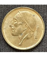 1964 Belgium 50 Centimes Small Head Miner Coin Condition UNC - £5.45 GBP