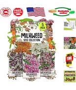 Milkweed Seed Packet Collection - 5 Heirloom Varieties for Monarch Butte... - $31.87 CAD