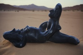 Antique Black Ceramic Erotic Figurine from Peru or Mexico - £51.22 GBP