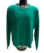 Woman’s Long sleeve Pullover Sweater Green Basic Editions Size Large  - $10.00