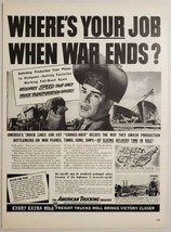 1944 Print Ad American Trucking Industry Welder at Shipyard Washington,DC - £12.56 GBP