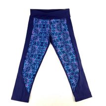 Fabletics Womens Blue Pink Design Multi Color Fitness Yoga Leggings Size... - $14.89