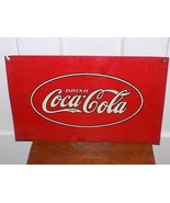 Vintage 1934 Coca Cola Cooler Plate Embossed Sign - $4,652.27 MXN