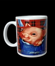 Pig Wearing Overalls 11 Oz Ceramic Coffee Mug New - $10.00